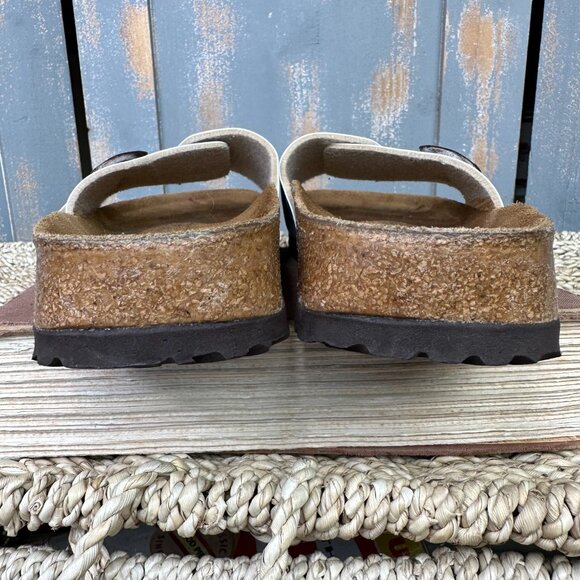 Birkenstock Birki's Catalina Sandals Blue White Sz L7-7.5, M5, EU 38 - Picture 9 of 16